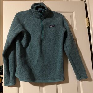Patagonia Women’s Teal Zip-Up Sweater